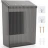 Sealegend Magnetic Lint Bin with Lid Storage Bins Perfect for Kitchen Fridge Cabinet Bathroom Laundry Room Organization Clear Black