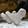 Men's Breathable Hi-Top Hiking Platform Sneakers