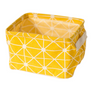 Desktop Makeup Organizer Storage Box with Linen Basket