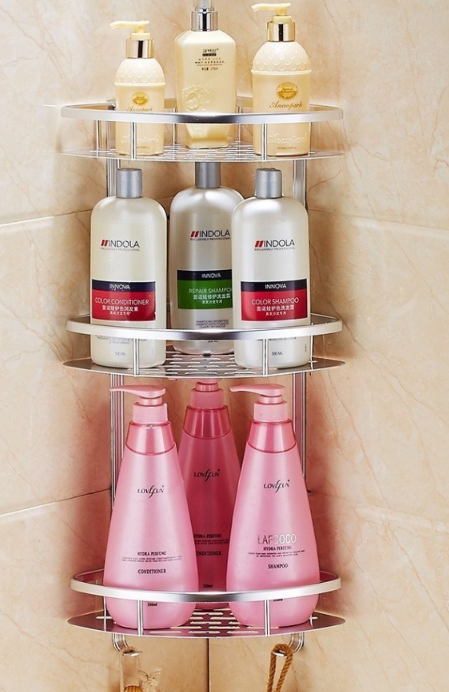 Bathroom Storage Rack, Space Saver Triangle Shelf