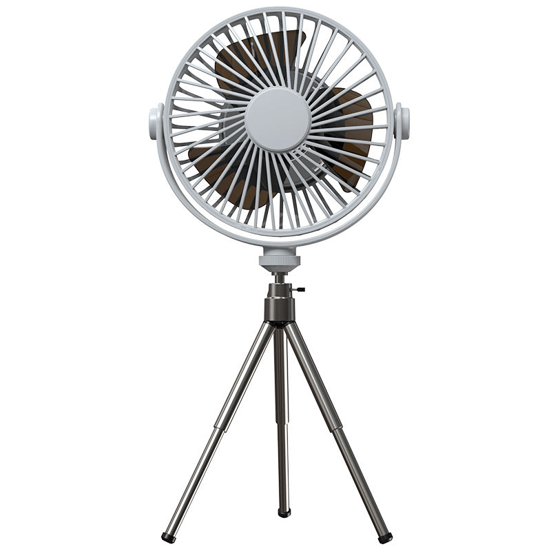 Portable USB Camping Fan with Triangular Stand and Remote