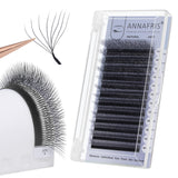 ANNAFRIS 8D Premade Fan W Shape Eyelash Extensions 0.07 L Curl 8-15mm Mix Volume Self Fanning False Lashes Makeup Supplies Professional Use Lash Extension(0.07 L 8-15mm Mix)