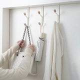 Solid Color Bedroom Door Hook Hanger for Home Storage