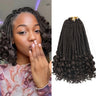 Goddess Box Braids Crochet Hair 10 Inch Crochet Braids 8 Packs Crochet Hair Bohemian Box Braids Crochet Braids Box Braid Hair Crochet Braids for Black Women(4#)