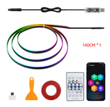 USB Car Ambient Music Light