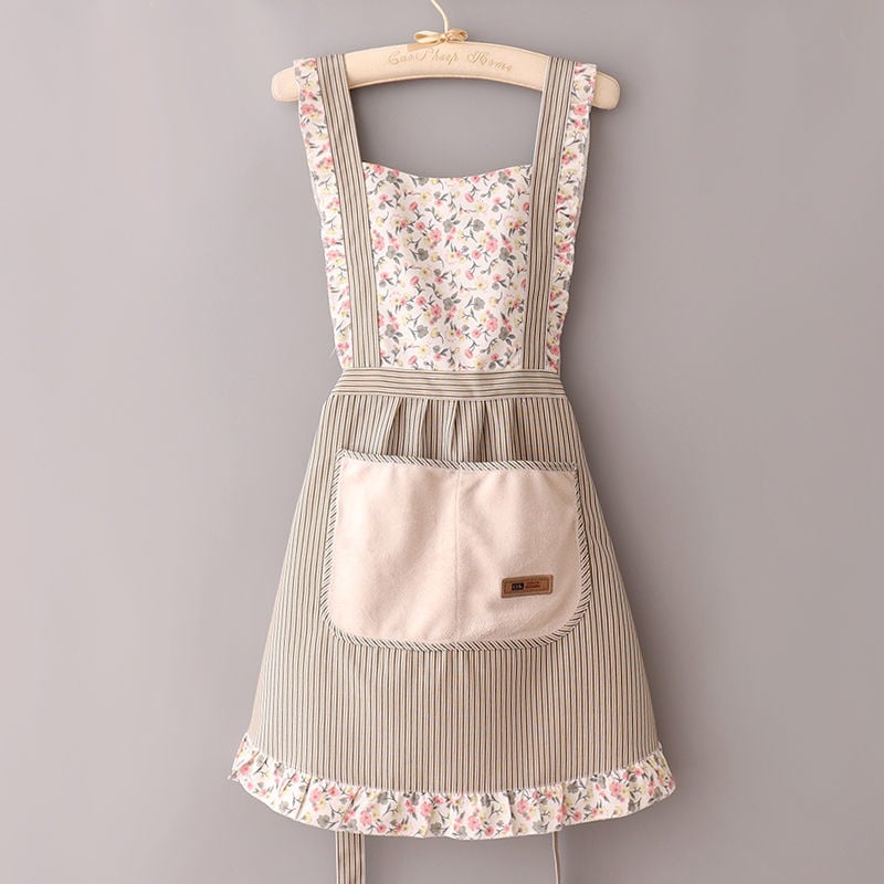 Cute Printed Kitchen Apron for Home Use