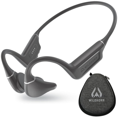Wildhorn Crank Bone Conduction Swimming Headphones Bluetooth 5.4 IPX8 Waterproof Headphones for Swimming Fast Magnetic Charge MP3 2500 Songs Storage Capacity Swim Headphones No Microphone