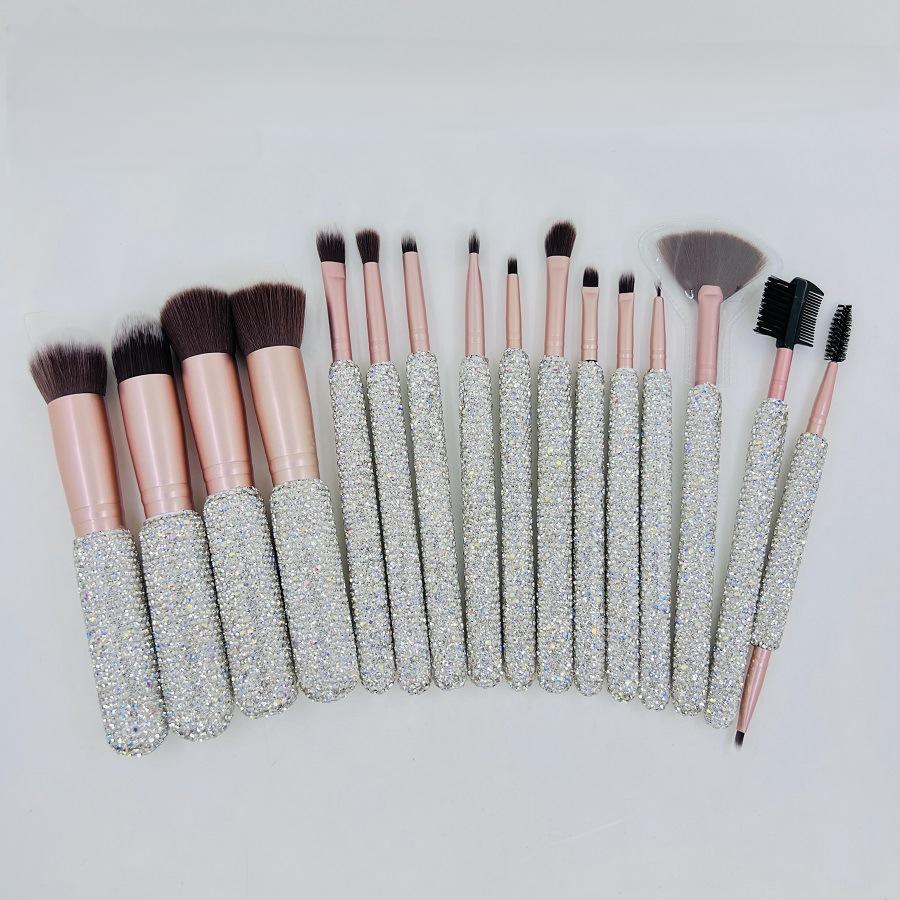 Diamond Makeup Brush Set - 10/12 Pcs Ultra Soft Tools
