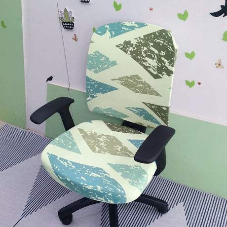 Simple Stretchable Office Chair Cover Set