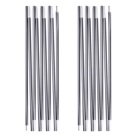 TRIWONDER Tent Pole Replacement Aluminum Camping Rod Accessories Multifunction Tent Poles 2 Poles (12.83 ft)