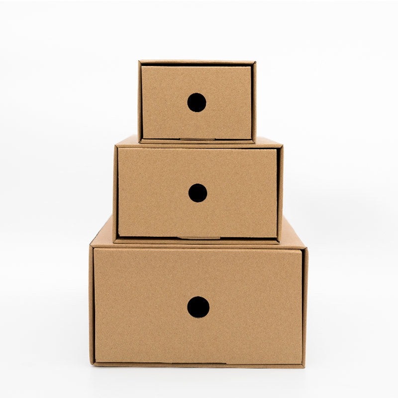 DIY Kraft Paper Drawer Storage Box for Home & Office