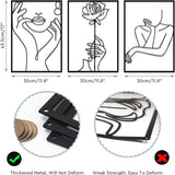 Thickened Modern Metal Line Art Wall Decor (1pc)