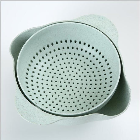 Double-Layer Fruit and Vegetable Storage Basket