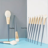 10pcs Soft Bristle Makeup Brush Set for Beauty Tools