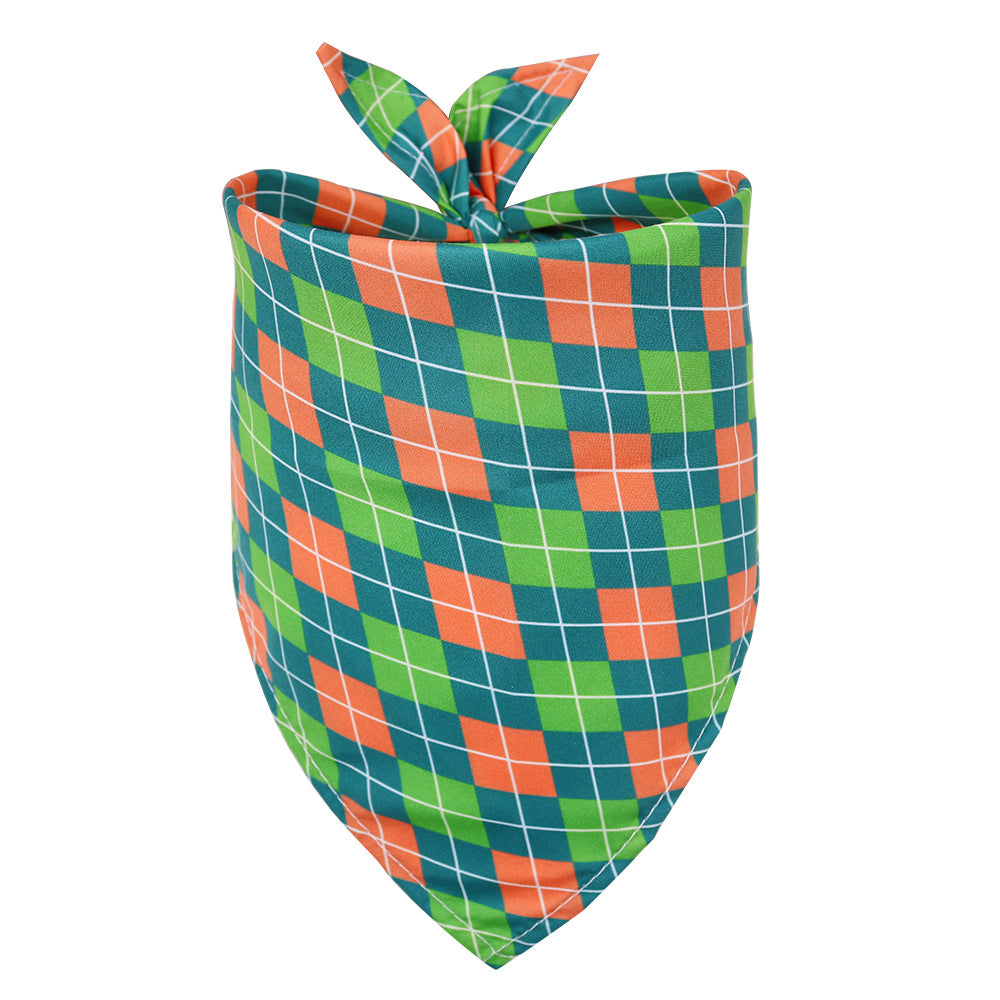 St. Patrick's Day Clover Dog Scarf Pet Accessory