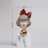 Cute Resin Bubble Girl Statue for Home Decor