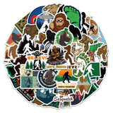 HJHLYYANM Bigfoot Stickers 100Pcs Waterproof PVC Decals for Laptop Bicycle Motorcycle Skateboard Luggage - Set of 50 Unique Designs