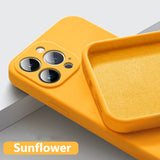 Astubia Square Liquid Silicone Phone Case for iPhone 11-14