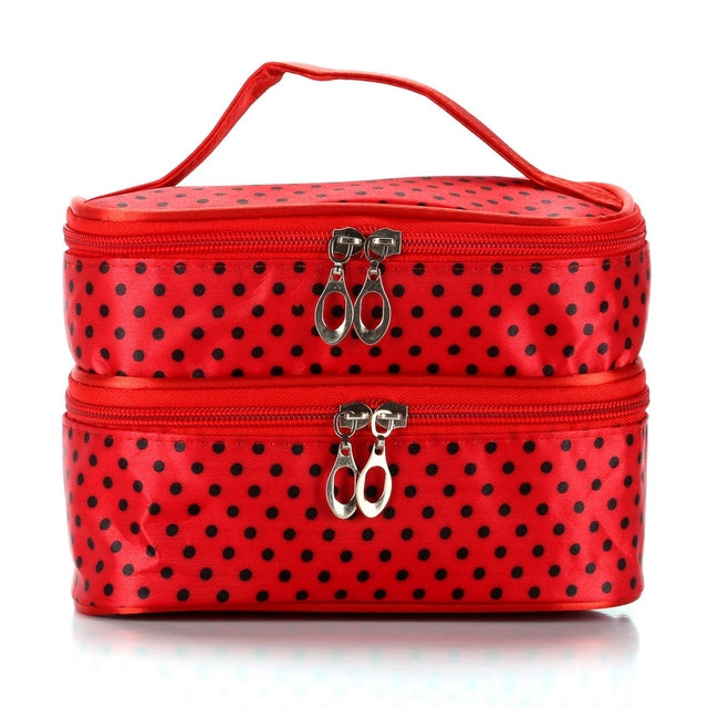 Women's Waterproof Double-layer Cosmetic Storage Bag
