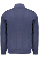 ELLESSE MEN'S BLUE ZIP-UP SWEATSHIRT