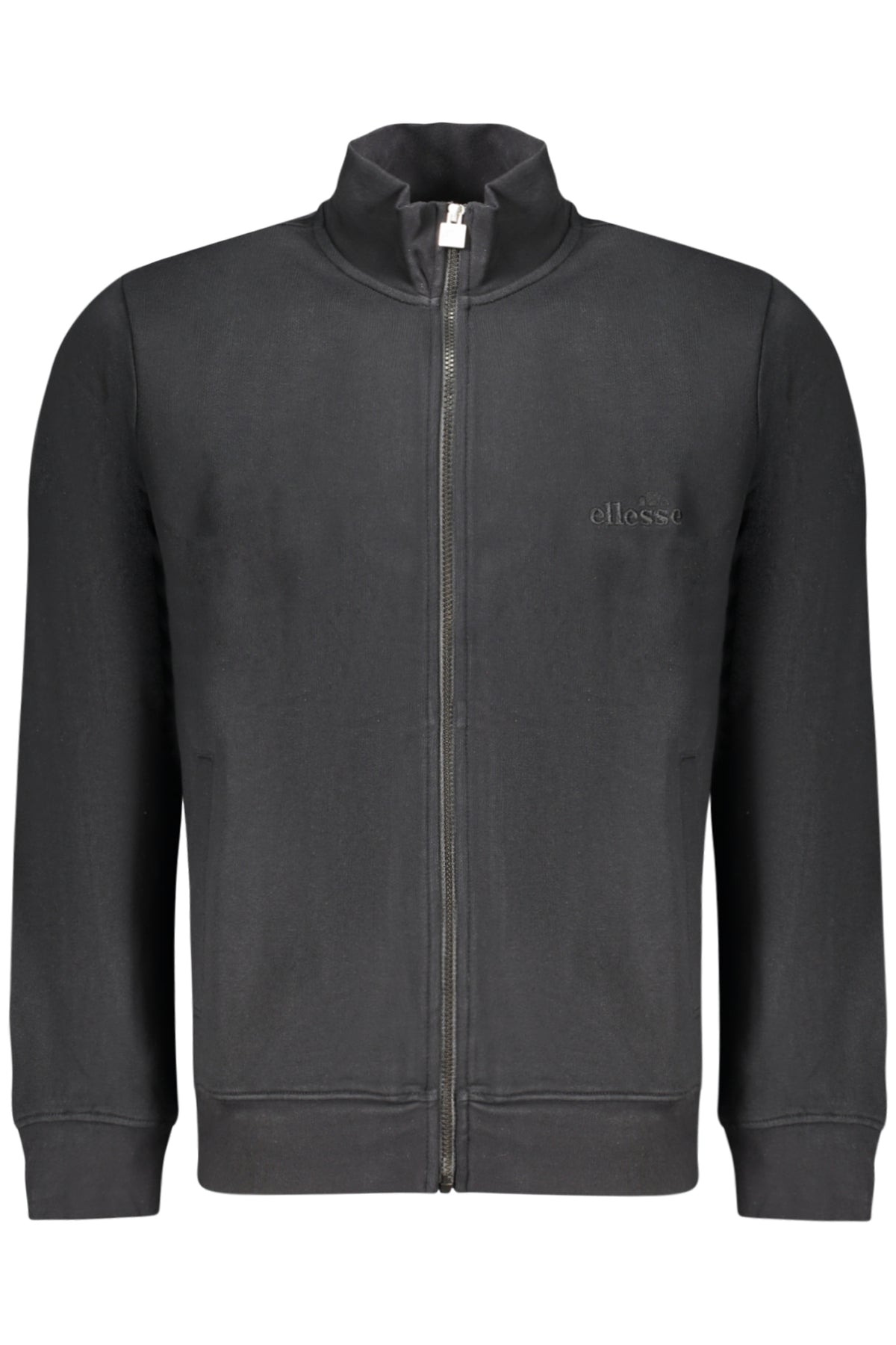 ELLESSE MEN'S BLACK ZIP-UP SWEATSHIRT