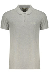ELLESSE MEN'S SHORT-SLEEVE POLO SHIRT, GREY