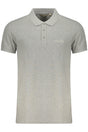 ELLESSE MEN'S SHORT-SLEEVE POLO SHIRT, GREY