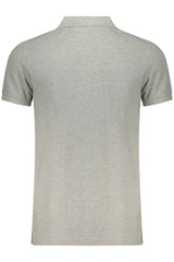 ELLESSE MEN'S SHORT-SLEEVE POLO SHIRT, GREY