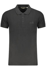 ELLESSE MEN'S SHORT-SLEEVE POLO SHIRT BLACK