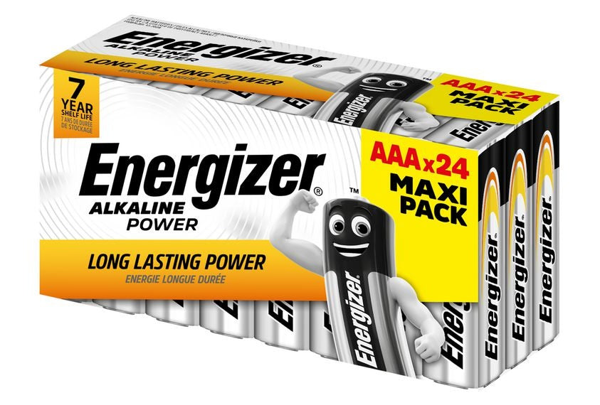 Energizer Alkaline Power AAA Batteries (24pcs) pack