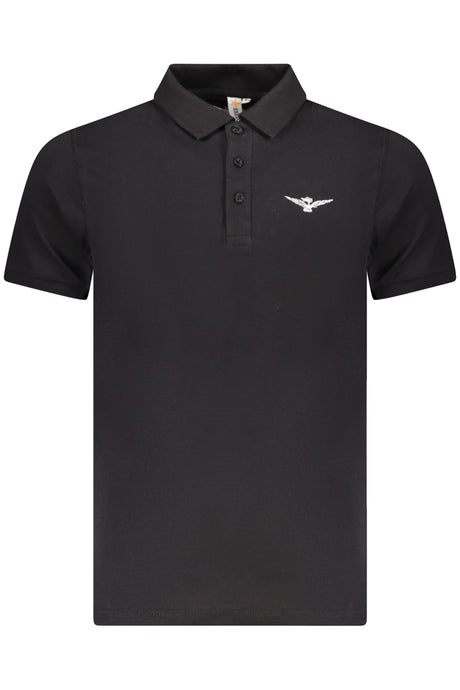 ARMY 1659 BLACK MEN'S SHORT SLEEVE POLO