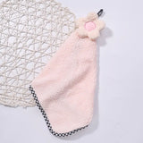 Coral Fleece Absorbent Flower Towel for Home Use