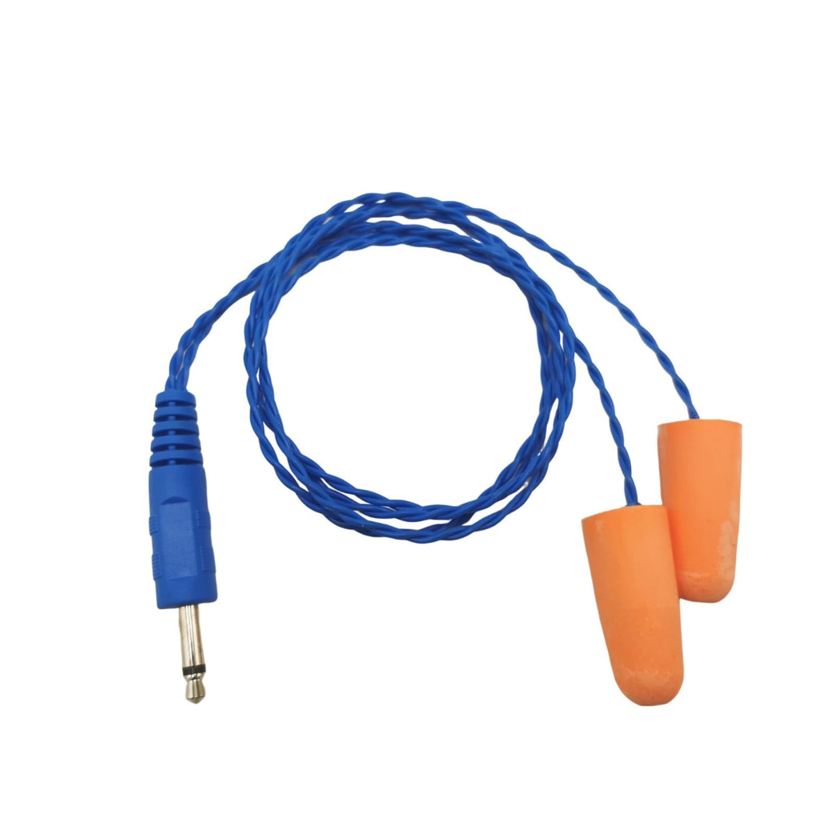Bumooby Racing Radios Earbuds Mono Noise Reduction Balanced Armature Foam Earbuds for Racing Radios Communications Electronics- 1/8" Plug (Blue line)