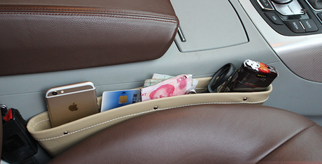 Car Seat Gap Storage Organizer and Trash Box