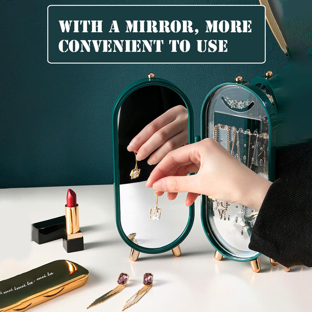 Retro Jewelry Storage Box - Foldable Organizer Case