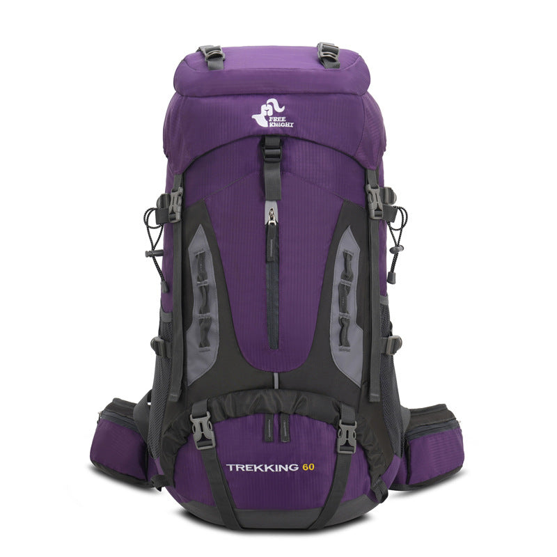 60L Hiking Backpack with Rain Cover for Outdoor Use
