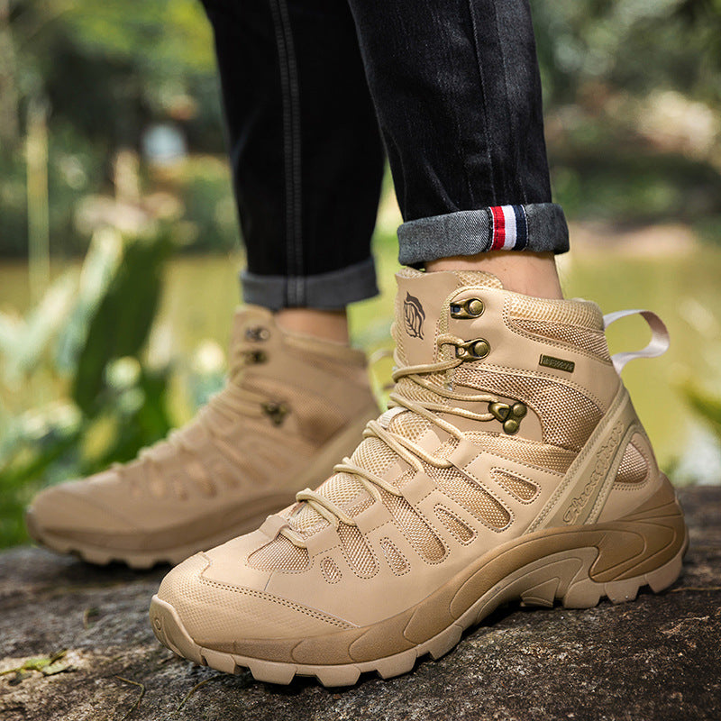 Men's Outdoor Hiking Shoes - Mid-Cut Training Boots