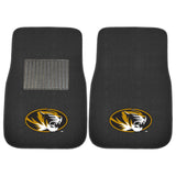 FANMATS 17605 Missouri Tigers 2-Piece Embroidered Team Logo Car Mat Set Front Row Automotive Floor Mats