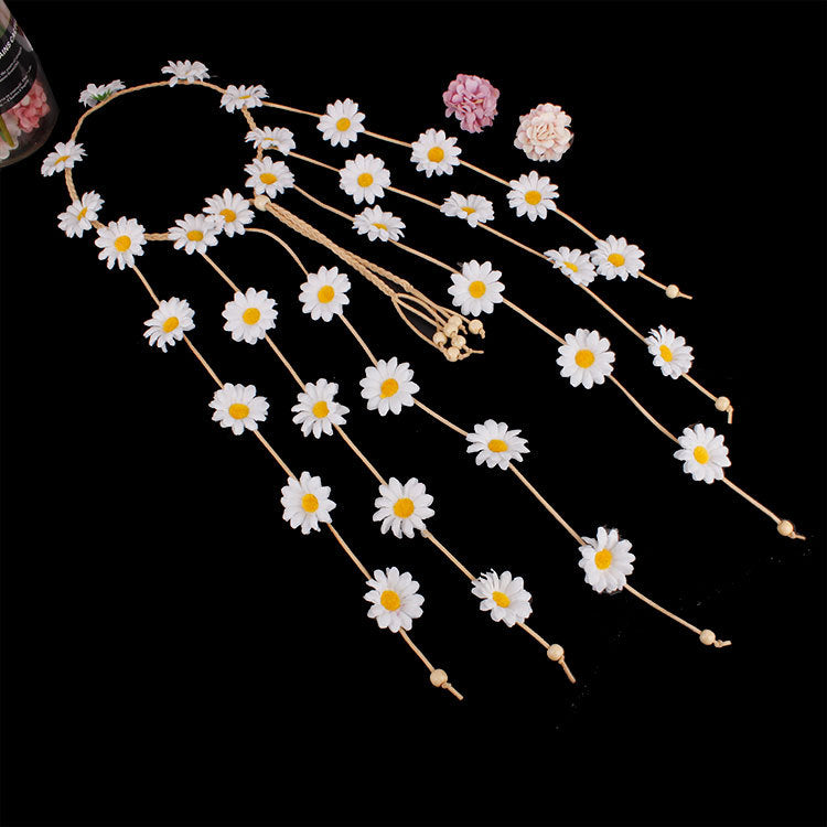 Bohemian Daisy Flower Headband and Hair Accessory
