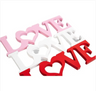 Heart-Shaped Wooden Craft Ornaments