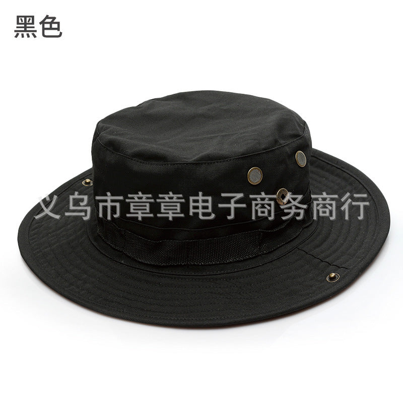 Camouflage Outdoor Round Brim Hat for Hiking