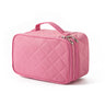 Double Layer Cosmetic Bag for Travel and Makeup Storage