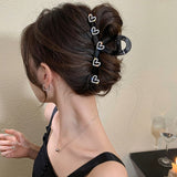 Rhinestone Love Shark Clip Hair Accessory for Women