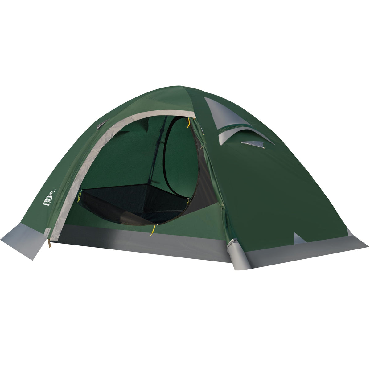 Camppal 2 Person Backpacking Tent Waterproof 4 Season Tent Windproof Rainproof Cold Weather Winter Tent for Camping Hiking Hunting Motorbiking Cycling - Green