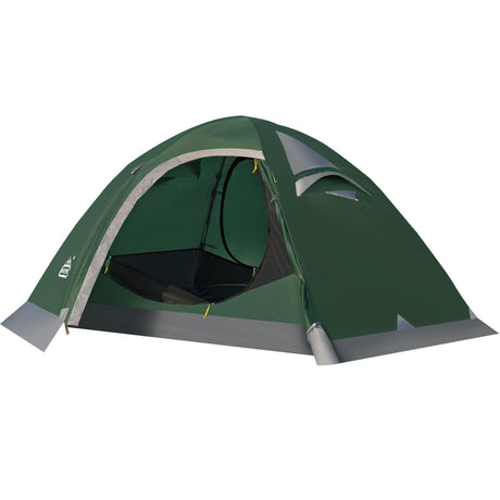 Camppal 2 Person Backpacking Tent Waterproof 4 Season Tent Windproof Rainproof Cold Weather Winter Tent for Camping Hiking Hunting Motorbiking Cycling - Green