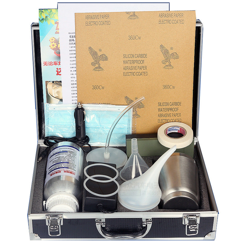 Car Headlight Restoration Tool and Liquid Kit