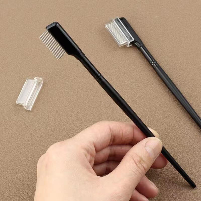 Mascara Brush Separator and Curler for Eye Makeup