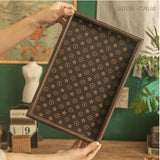 Vintage Square Jewelry Organizer and Tea Tray (Home Use)