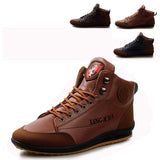 Autumn Winter Canvas High-Top Men's Casual Shoes