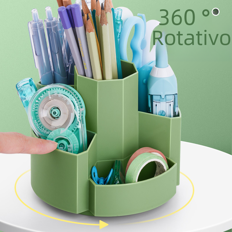 Creative Rotatable Multi-Functional Pen Holder Organizer